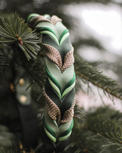 Lederhalsband Tau/Paracord