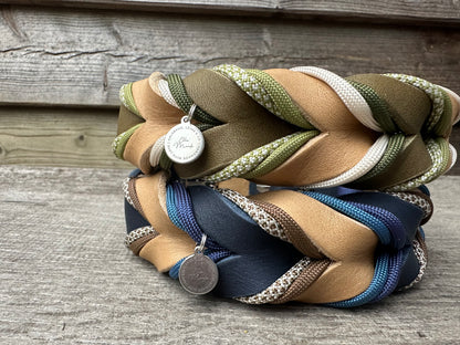 Lederhalsband Paracord
