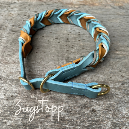 Lederhalsband Tau/Paracord